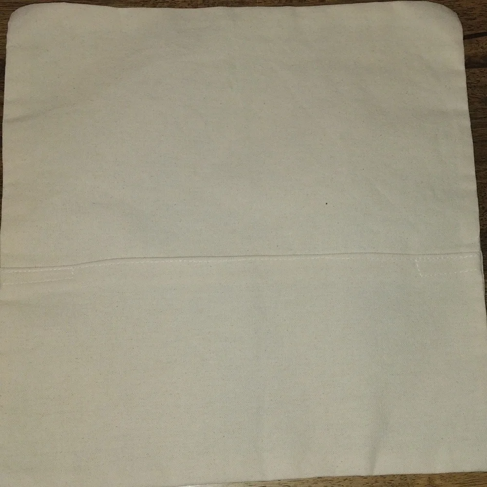 NWOT Hand Embroidered Decorative Pillow Cover. Made in India. 16x16